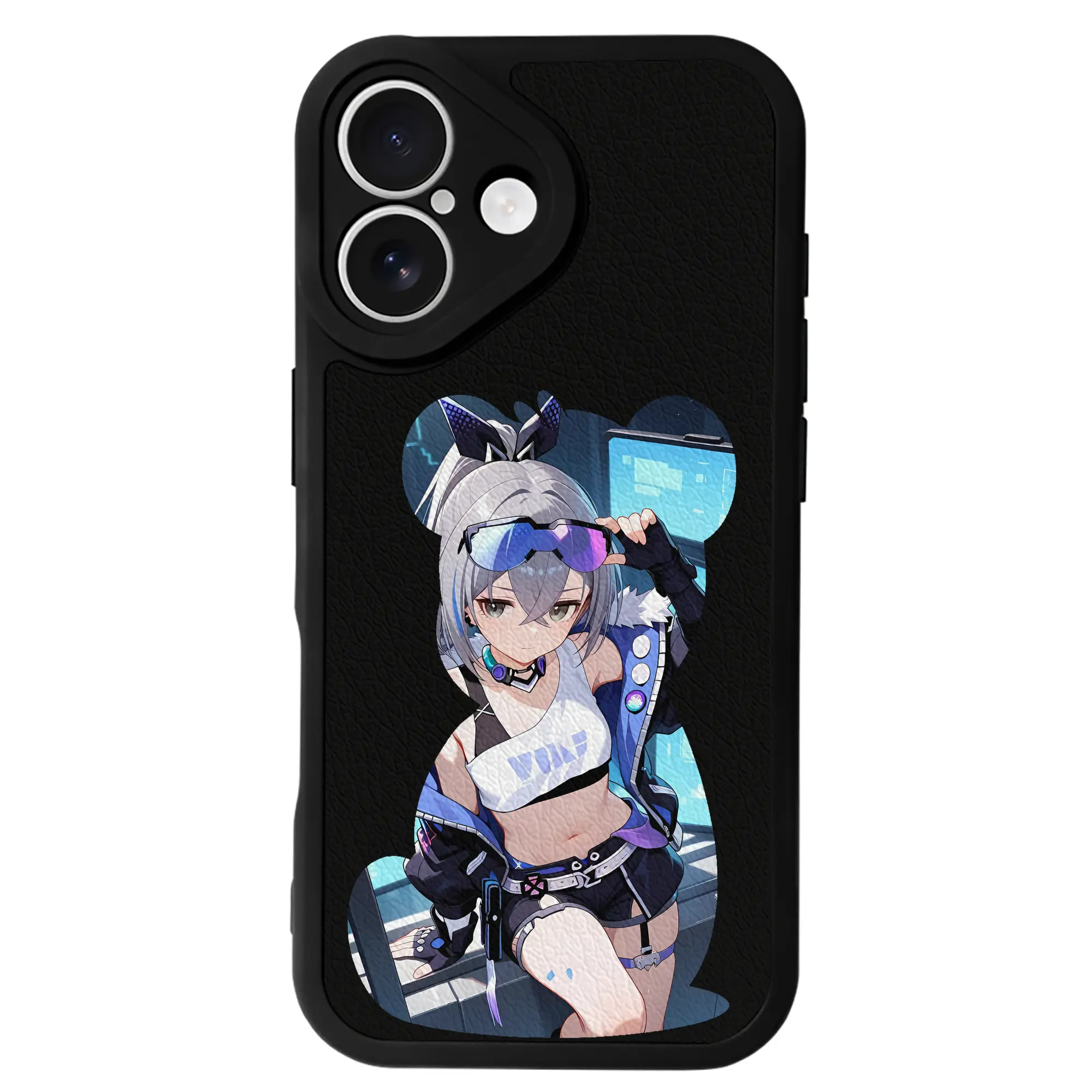 崩壊：スターレイル グッズ 銀狼 - IPhone 16シリーズ対応 ・ シリコンスマホケース ・ レザー調 ・ 高精度フィット ・ 耐衝撃 ・ ワイヤレス充電対応 ・ 精密カット